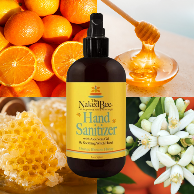 The Naked Bee Orange Blossom Honey Hand Sanitiser 8oz
