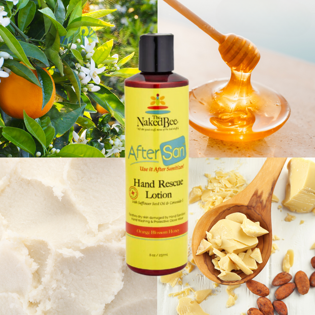 The Naked Bee Orange Blossom Honey After San Hand Rescue 8oz