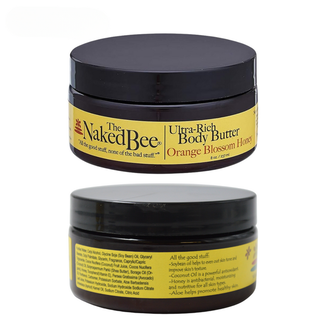 The Naked Bee Orange Blossom Honey Ultra-Rich Body Butter 8oz
