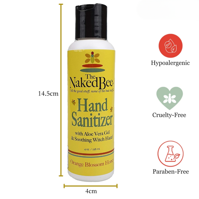 The Naked Bee Orange Blossom Honey Hand Sanitiser 4oz