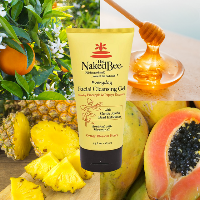 The Naked Bee Orange Blossom Honey Facial Cleansing Gel 5.5oz
