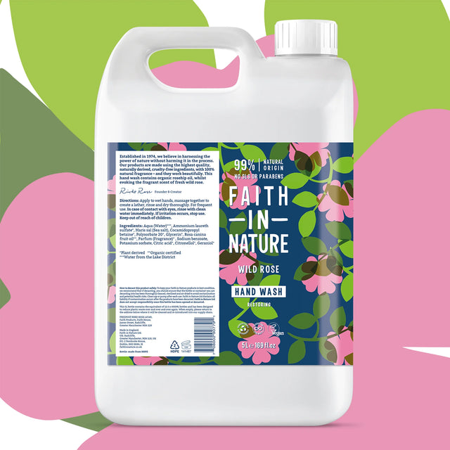 Wild Rose 5 Litre Hand Wash Refill