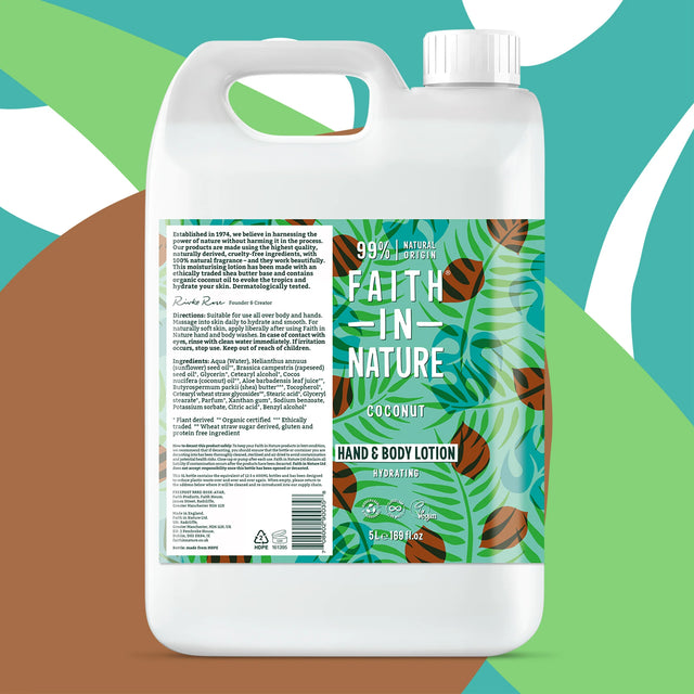 Faith In Nature Coconut Hand & Body Lotion Refill 5L
