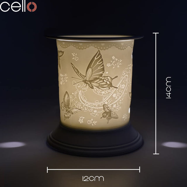 Cello Electric Wax Burner Porcelain Straight - Silk Wings