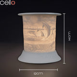 Cello Electric Wax Burner Porcelain Straight - Dolphin