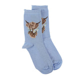 Wrendale Designs Cow Sock - Daisy Coo
