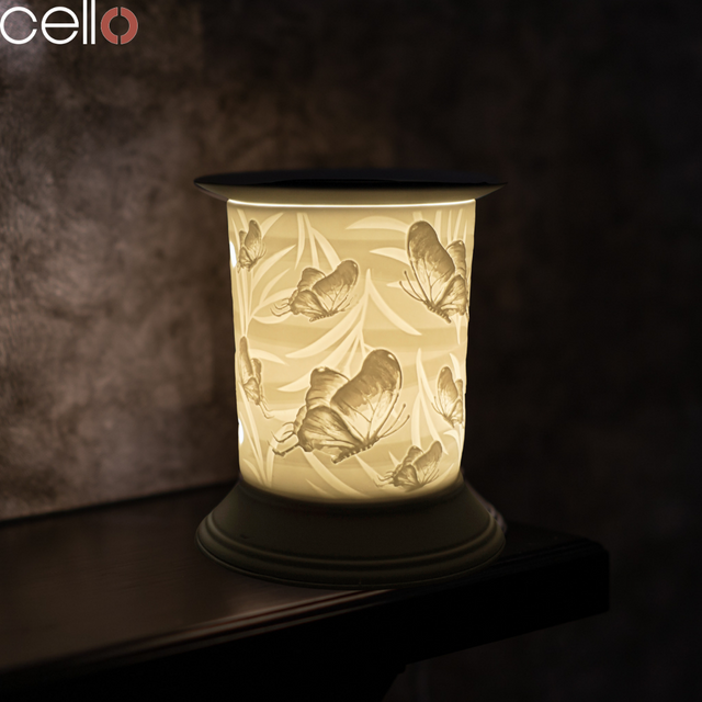 Cello Electric Wax Burner Porcelain Straight - Butterfly