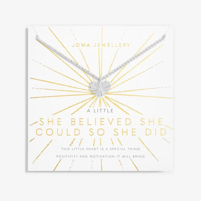 Joma Jewellery Necklace - A Little She Believed She Could, So She Did