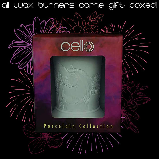 Cello Electric Wax Burner Porcelain Straight - Flower