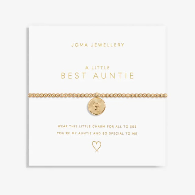 Joma Jewellery Bracelet - Gold A Little Best Auntie
