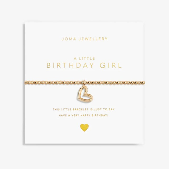 Joma Jewellery Bracelet - Gold A Little Birthday Girl