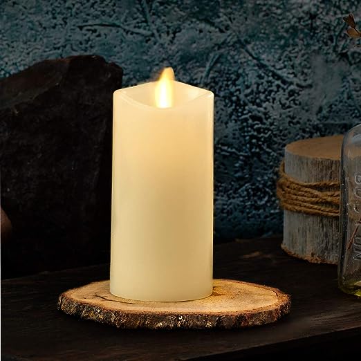 Luminara Indoor 2.0"x 4.25" Ivory Slim Pillar
