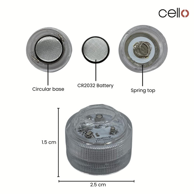 Cello Multicoloured LED Lights With Remote - 3 Pack