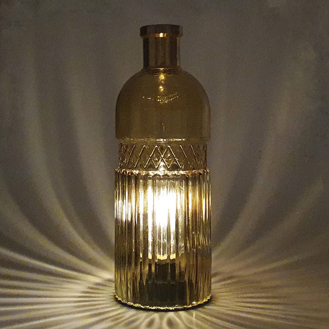 Vintage Large Lamp - Amber
