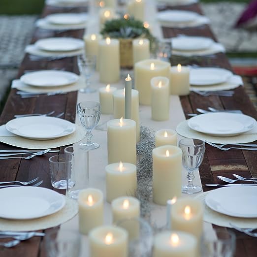 Luminara Outdoor 3.75" x 8.8" Ivory  Pillar