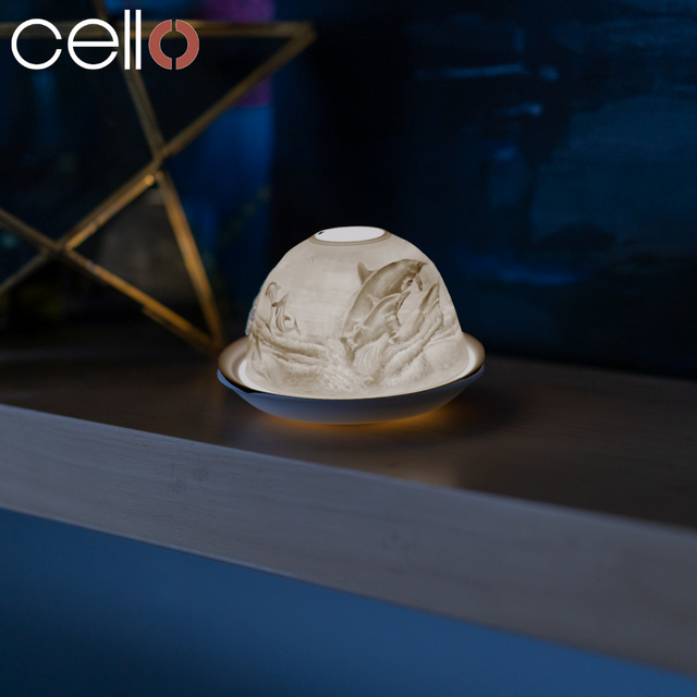 Cello Tealight Dome - Dolphin