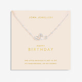 Joma Jewellery Forever Yours Necklace - Happy Birthday Silver Plated
