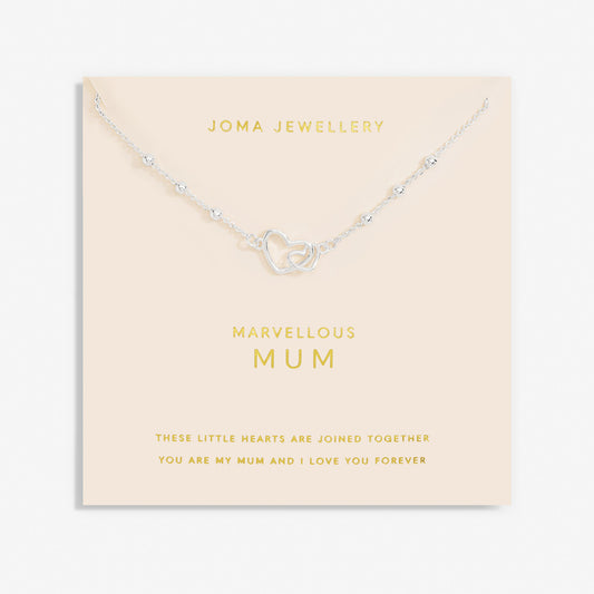 Joma Jewellery Forever Yours Necklace - Marvellous Mum Silver Plated