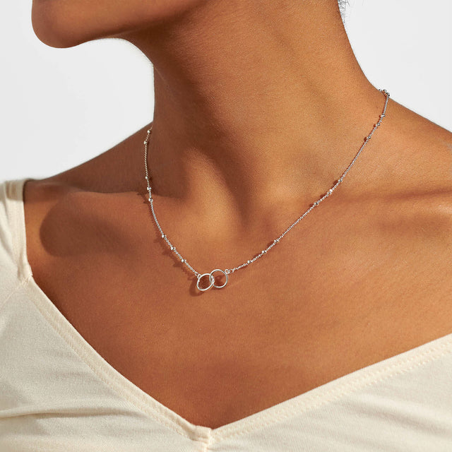 Joma Jewellery Forever Yours Necklace - Super Sister Silver Plated