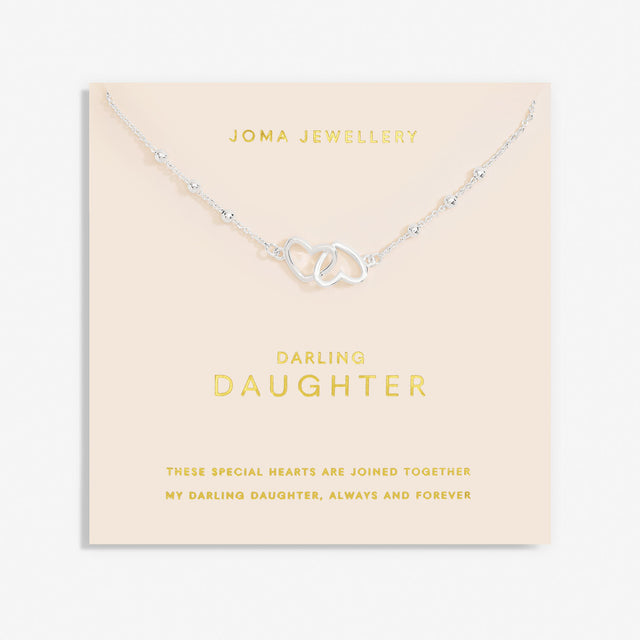 Joma Jewellery Forever Yours Necklace - Darling Daughter Silver Plated