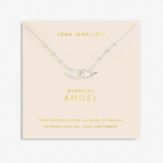 Joma Jewellery Forever Yours Necklace - Guardian Angel Silver Plated