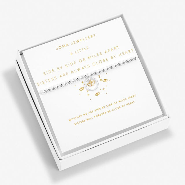 Joma Jewellery - Boxed A Little Sisters Are Always Close By Heart