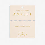 Joma Jewellery Anklet - Rose Quartz