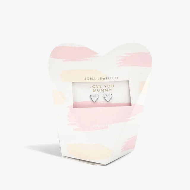 Joma Jewellery Mother's Day From The Heart Gift Box - Love You Mummy Earrings