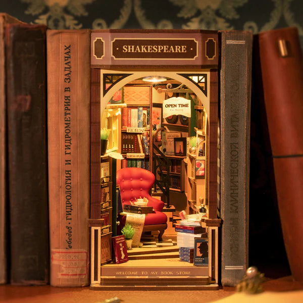 ROBOTIME Bookstore Book Nook DIY Model Kit