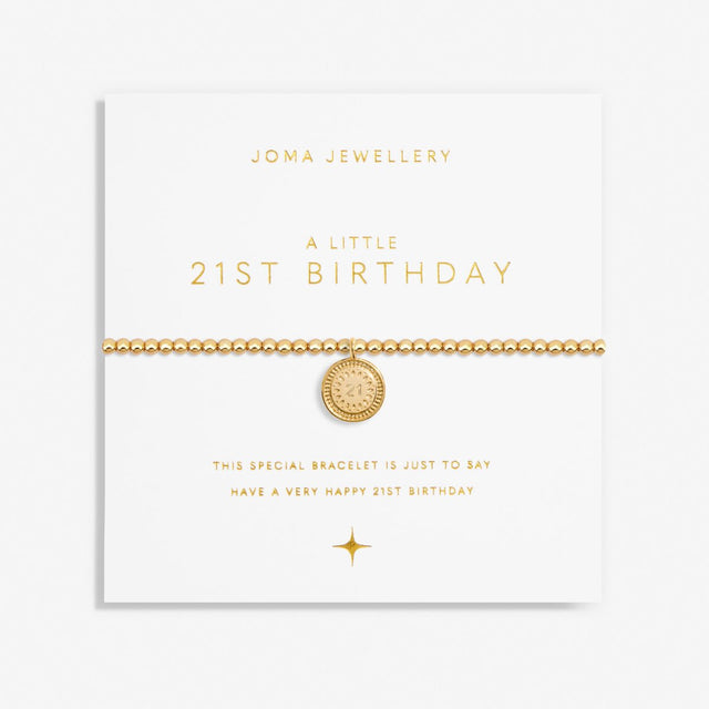 Joma Jewellery Gold Bracelet - 21st Birthday - A Little