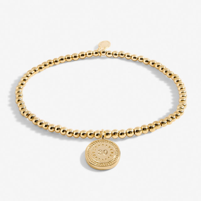 Joma Jewellery Gold Bracelet - 30th Birthday - A Little