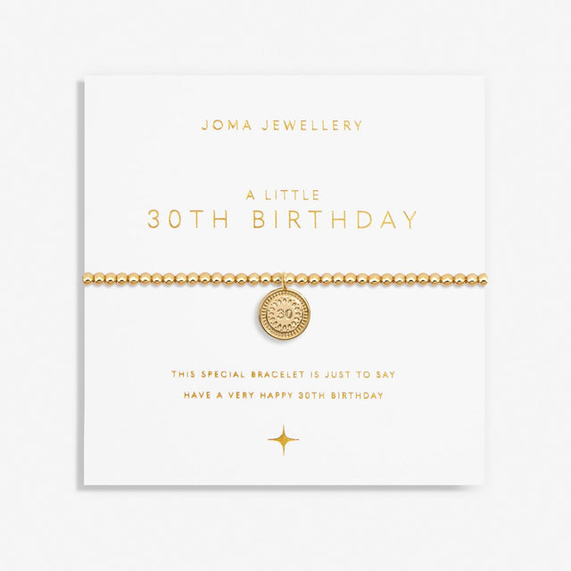 Joma Jewellery Gold Bracelet - 30th Birthday - A Little