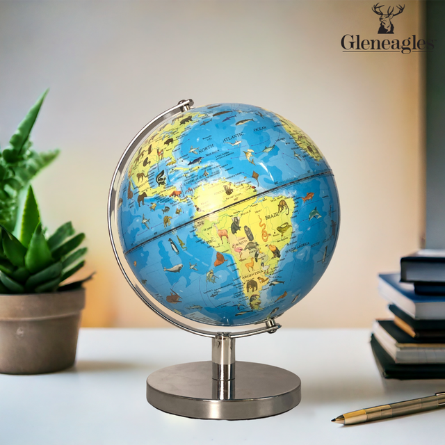 Gleneagles 20cm Kids Globe - Animal & Landmark Educational Earth
