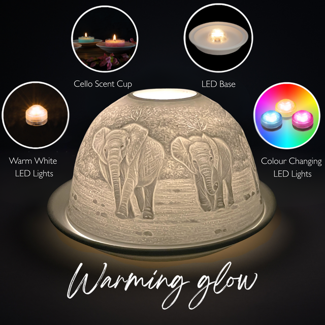 Cello Tealight Dome - Elephant Family