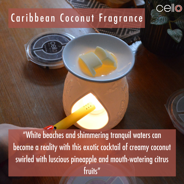 Cello Wax Melt - Caribbean Coconut