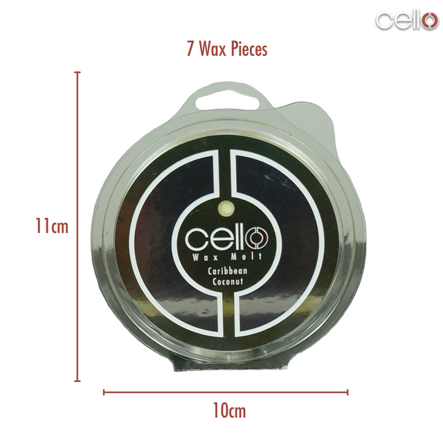 Cello Wax Melt - Caribbean Coconut