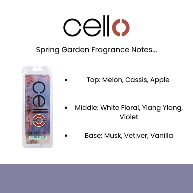Cello Wax Medallions - Spring Garden
