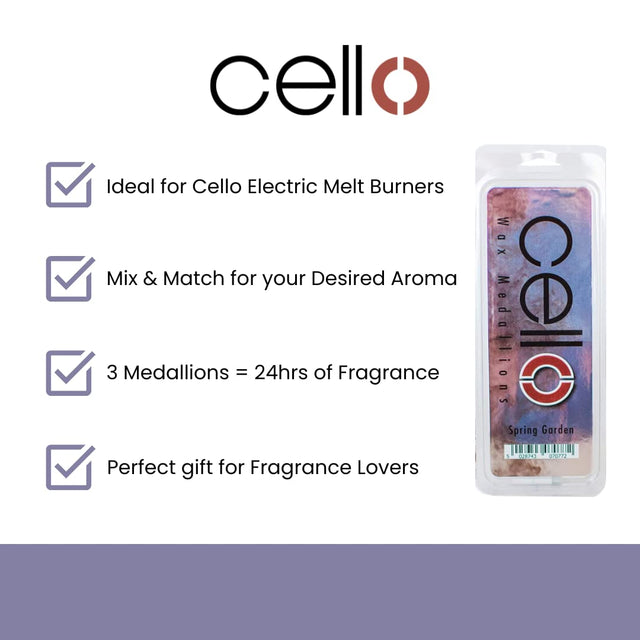 Cello Wax Medallions - Spring Garden