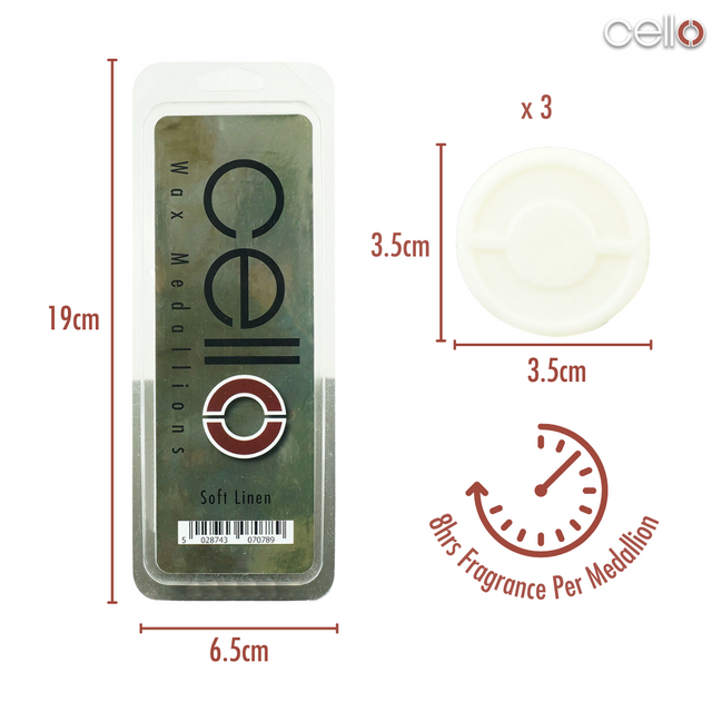 Cello Wax Medallions - Soft Linen