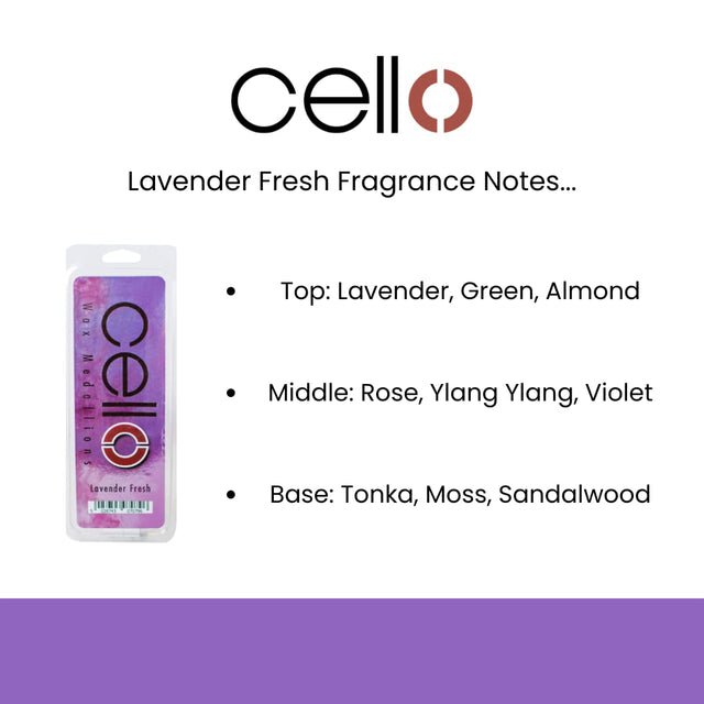 Cello Wax Medallions - Lavender Fresh