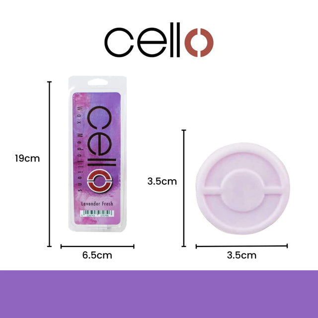 Cello Wax Medallions - Lavender Fresh