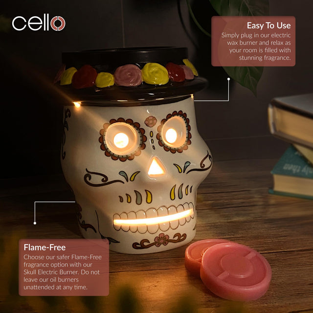 Cello Sugar Skull Electric Melt Burner