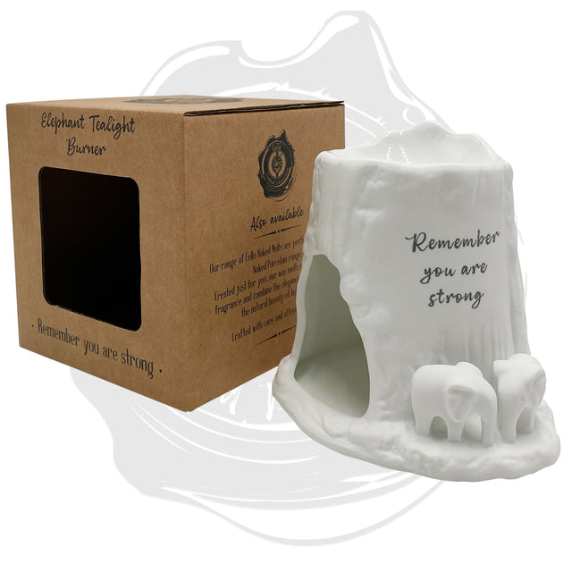 Cello Elephant Tealight Burner - Follow your dreams