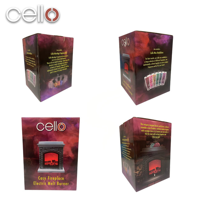 Cello Cosy Fireplace Electric Wax Burner