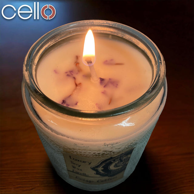 Cello Naked Candle with Convection Spinner - Crisp Cotton