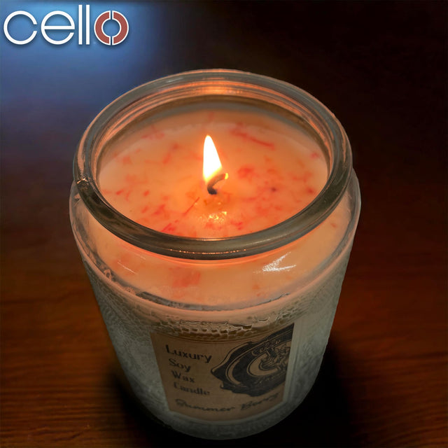 Cello Naked Candle with Convection Spinner - Summer Berry