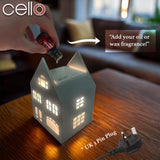 Cello George Street House Electric Wax Burner - Maroon & Grey