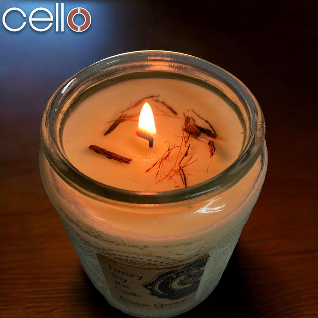 Cello Naked Candle with Convection Spinner - Ocean Spray