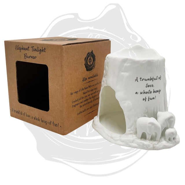 Cello Elephant Tealight Burner - A trunkful of love, a whole heap of fun!