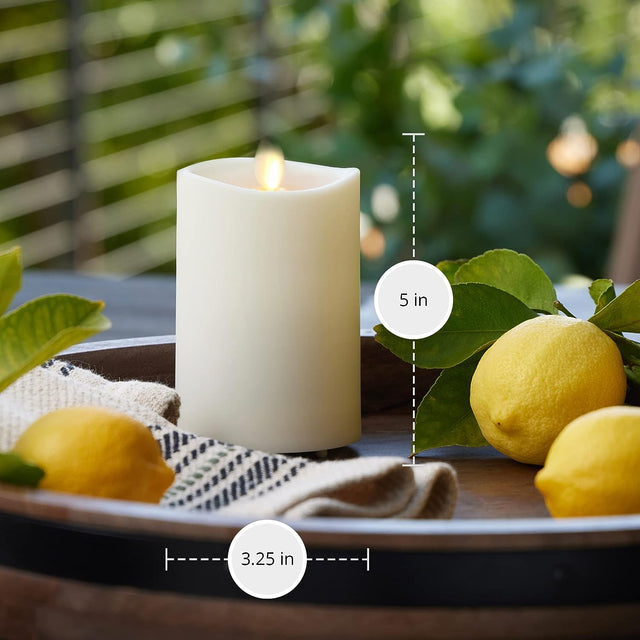 Luminara Outdoor 3.25" x 5.15" Ivory Pillar